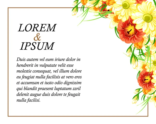 davetiyeli çiçek öğeleri