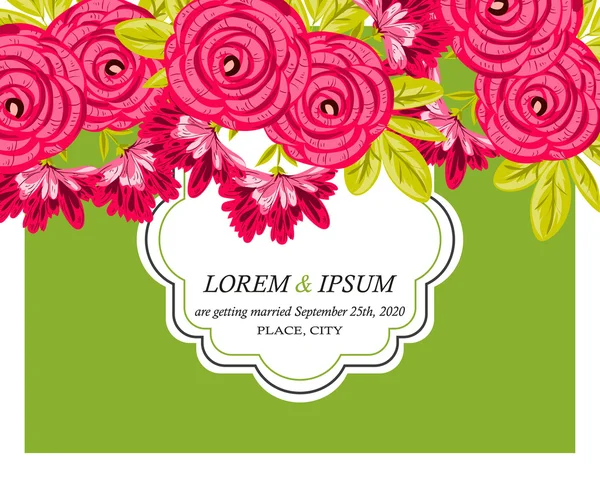 davetiyeli çiçek öğeleri