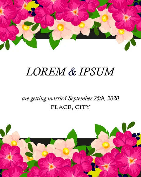 davetiyeli çiçek öğeleri