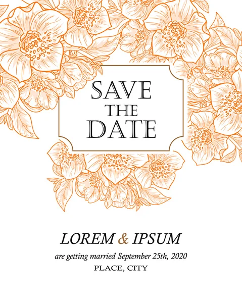 davetiyeli çiçek öğeleri