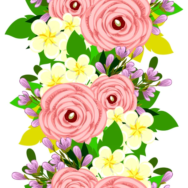 Patrón sin costura floral — Vector de stock