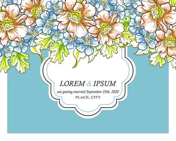 davetiyeli çiçek öğeleri