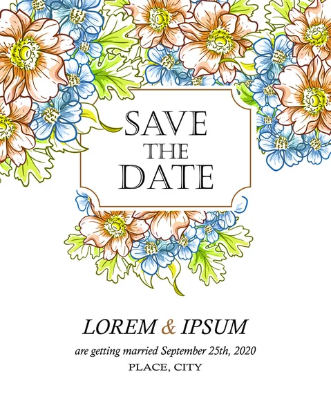 davetiyeli çiçek öğeleri