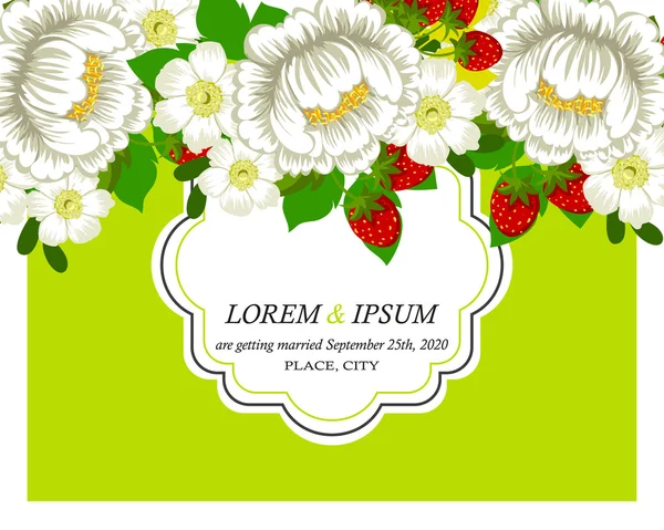 davetiyeli çiçek öğeleri