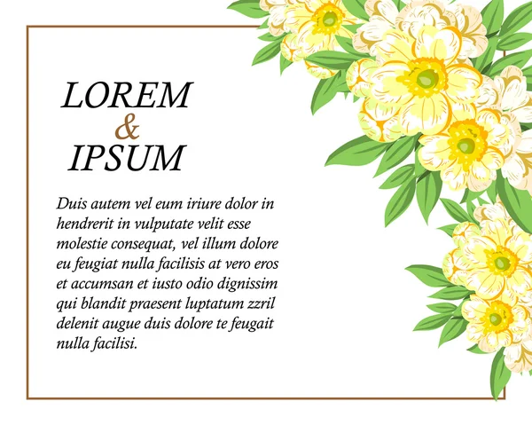 davetiyeli çiçek öğeleri