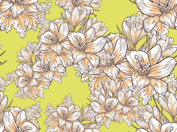 Floral seamless pattern — Stock Vector