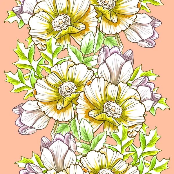 Floral seamless pattern — Stock Vector