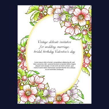 Düğün için çiçek ile hassas davet