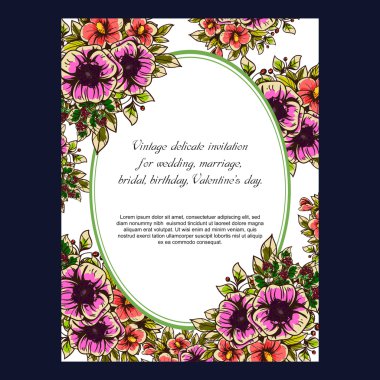 Düğün için çiçek ile hassas davet