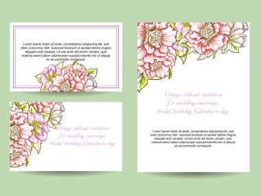 Düğün için çiçek ile hassas davet