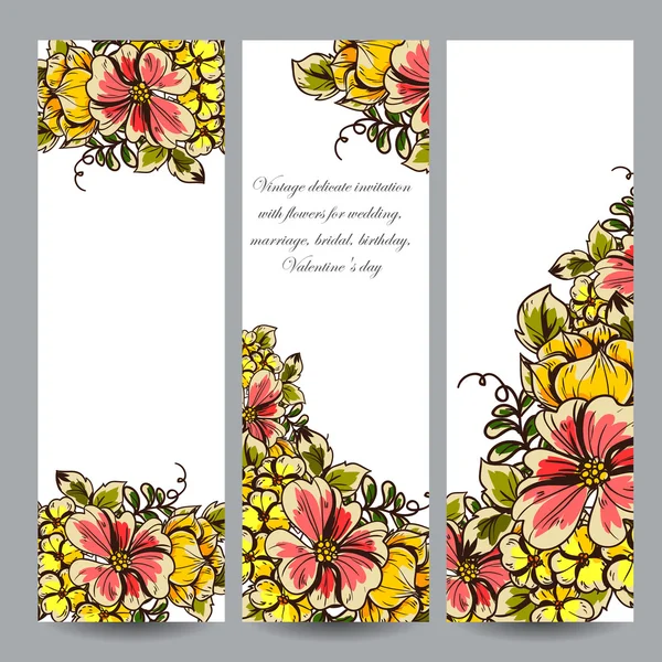 Düğün için çiçek ile hassas davet