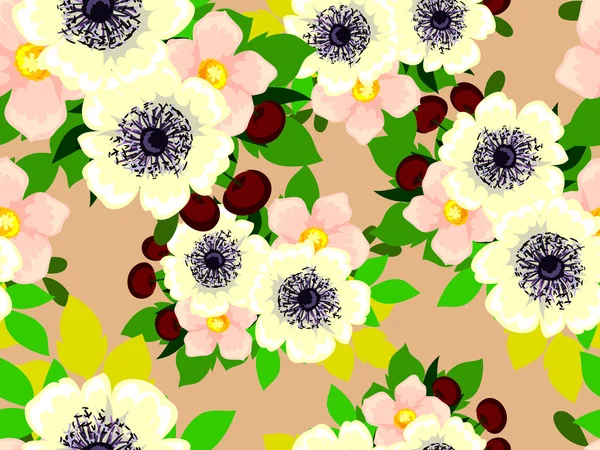 Floral seamless pattern — Stock Vector