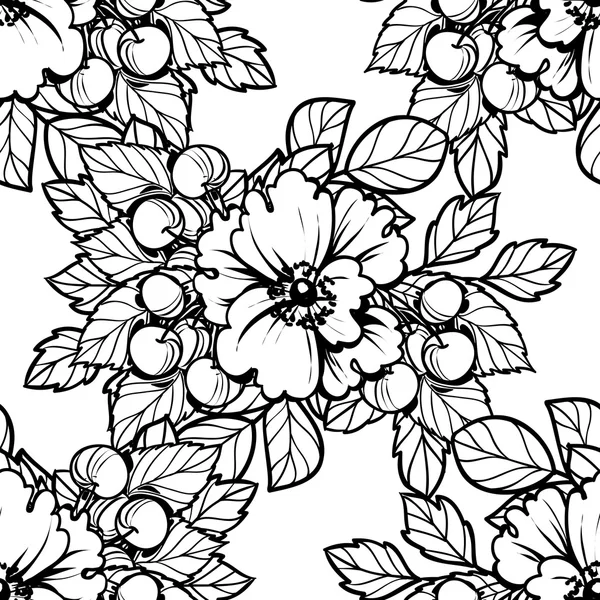 Floral seamless pattern — Stock Vector