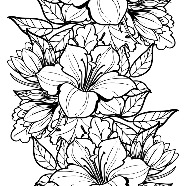 Patrón sin costura floral — Vector de stock