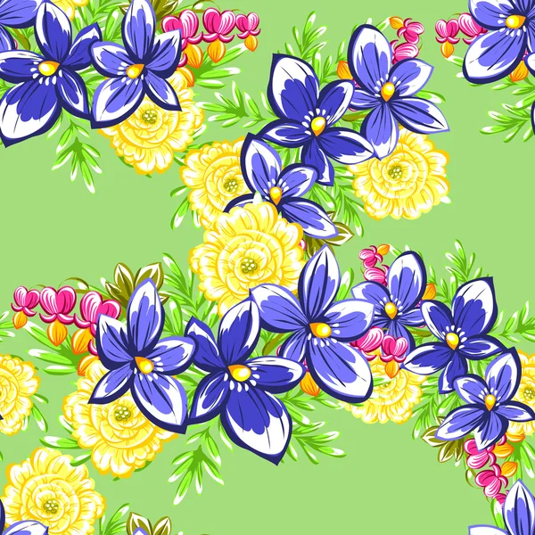 Floral seamless pattern — Stock Vector