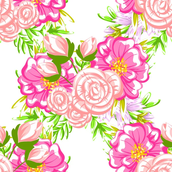 Floral seamless pattern — Stock Vector