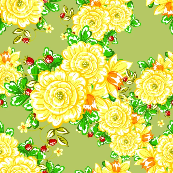 Floral seamless pattern — Stock Vector