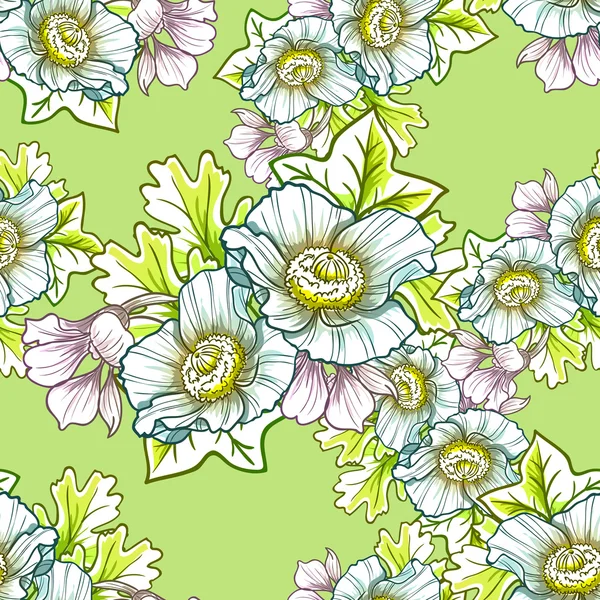 Patrón sin costura floral — Vector de stock