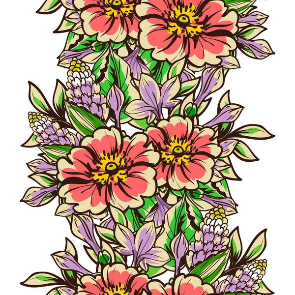 Floral seamless pattern — Stock Vector