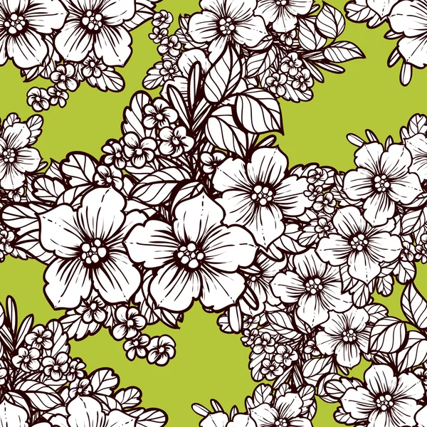 Patrón sin costura floral — Vector de stock