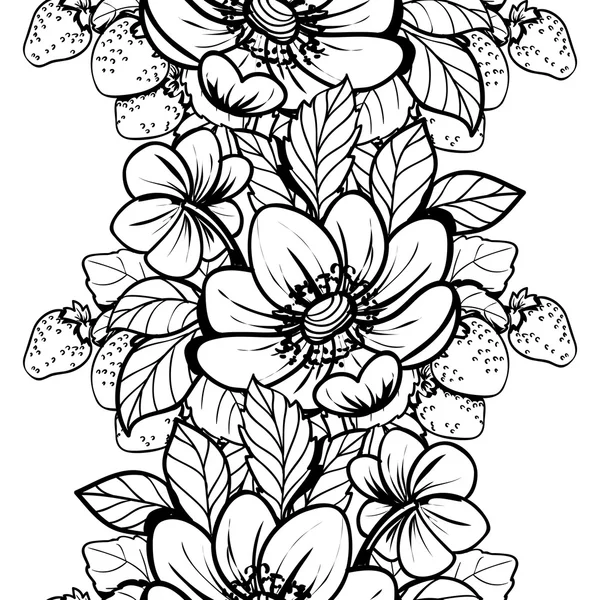 Patrón sin costura floral — Vector de stock