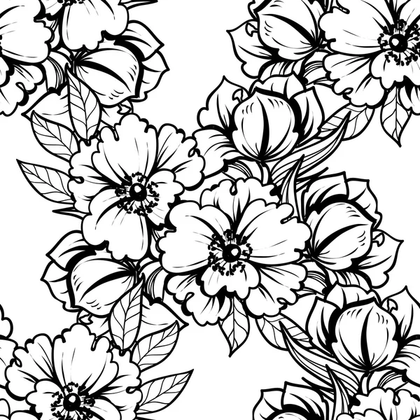 Floral seamless pattern — Stock Vector