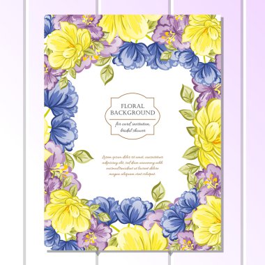 Düğün için çiçek ile hassas davet