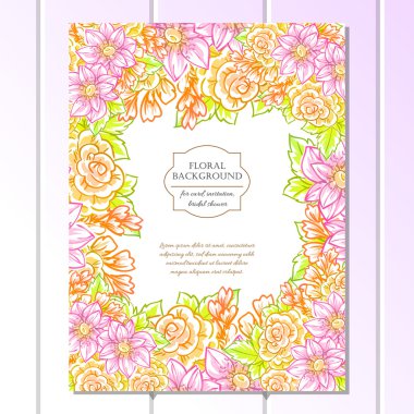 Düğün için çiçek ile hassas davet