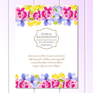 Düğün için çiçek ile hassas davet