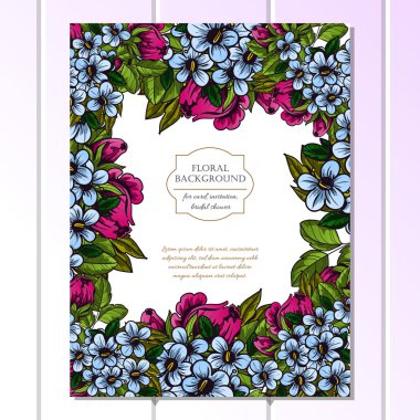 Düğün için çiçek ile hassas davet