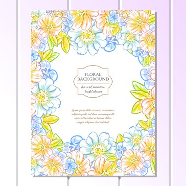 Düğün için çiçek ile hassas davet