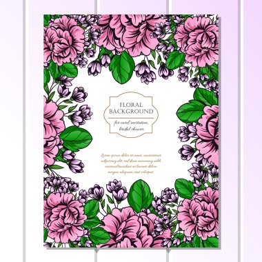 Düğün için çiçek ile hassas davet