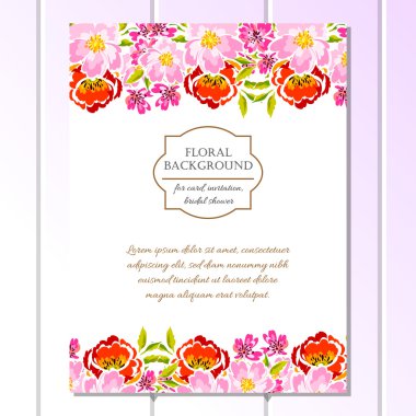 çiçekli narin davet