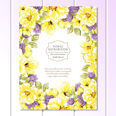 Düğün için çiçek ile hassas davet