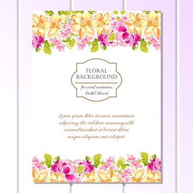 çiçekli narin davet