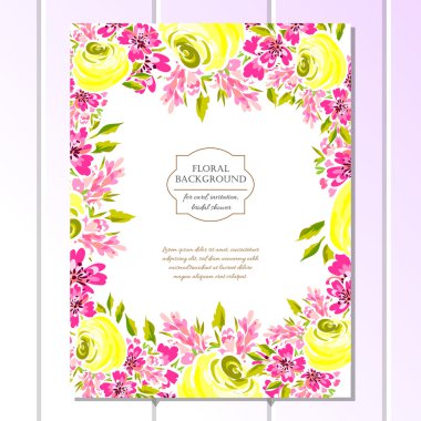 Düğün için çiçek ile hassas davet