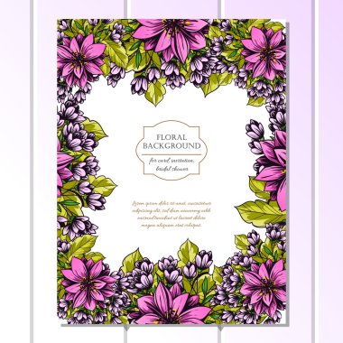 Düğün için çiçek ile hassas davet