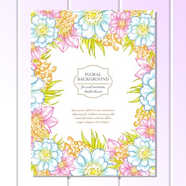 Düğün için çiçek ile hassas davet