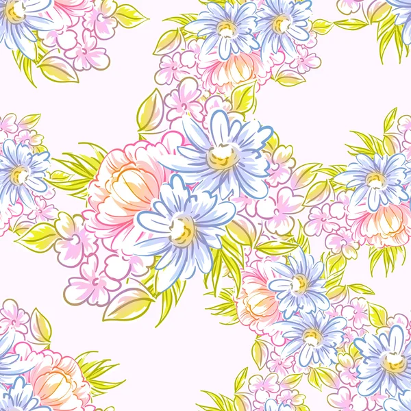 Patrón sin costura floral — Vector de stock