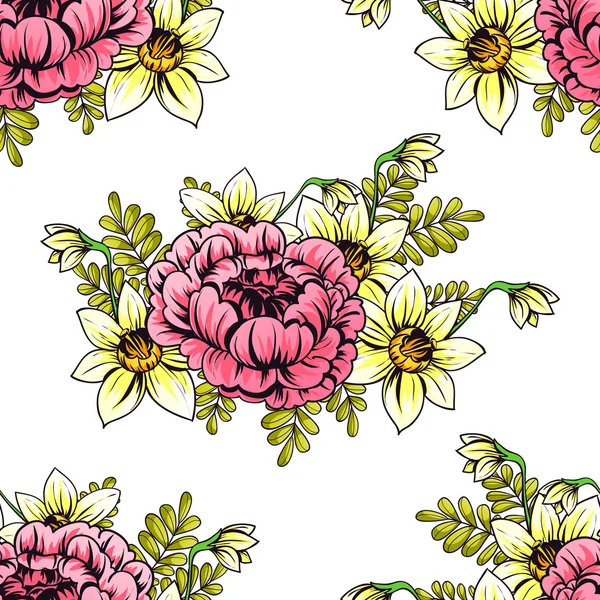 Floral seamless pattern — Stock Vector