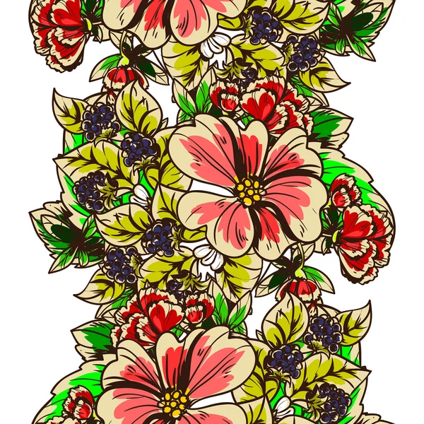 Patrón sin costura floral — Vector de stock