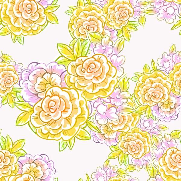 Floral seamless pattern — Stock Vector