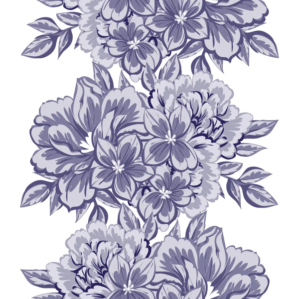 Bloemen naadloos patroon — Stockvector