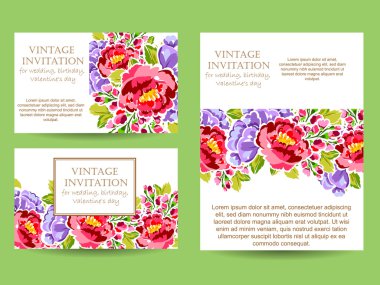 çiçekli narin davet