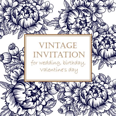 çiçekli narin davet