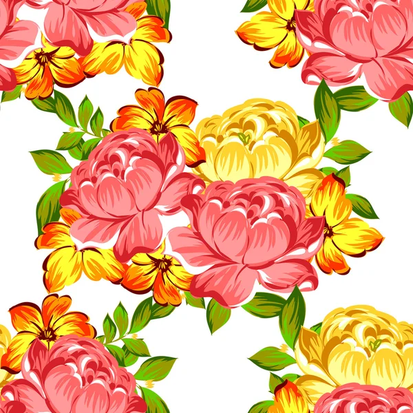 Patrón sin costura floral — Vector de stock