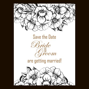 çiçekli narin davet