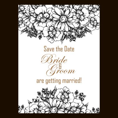 çiçekli narin davet