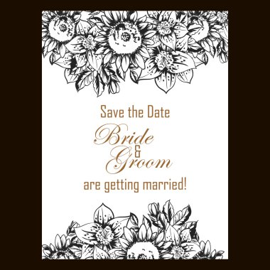 çiçekli narin davet