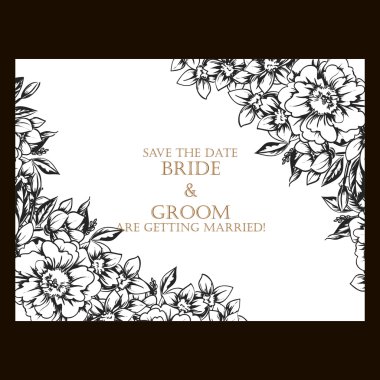 çiçekli narin davet